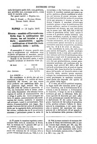 Annali della giurisprudenza italiana raccolta generale delle decisioni delle Corti di cassazione e d'appello in materia civile, criminale, commerciale, di diritto pubblico e amministrativo, e di procedura civile e penale