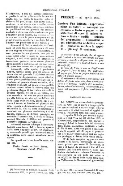 Annali della giurisprudenza italiana raccolta generale delle decisioni delle Corti di cassazione e d'appello in materia civile, criminale, commerciale, di diritto pubblico e amministrativo, e di procedura civile e penale