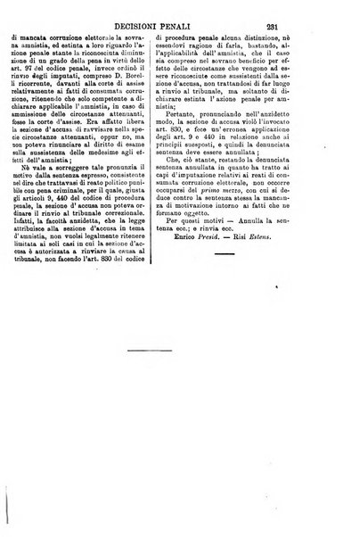 Annali della giurisprudenza italiana raccolta generale delle decisioni delle Corti di cassazione e d'appello in materia civile, criminale, commerciale, di diritto pubblico e amministrativo, e di procedura civile e penale