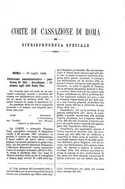 Annali della giurisprudenza italiana raccolta generale delle decisioni delle Corti di cassazione e d'appello in materia civile, criminale, commerciale, di diritto pubblico e amministrativo, e di procedura civile e penale