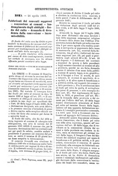 Annali della giurisprudenza italiana raccolta generale delle decisioni delle Corti di cassazione e d'appello in materia civile, criminale, commerciale, di diritto pubblico e amministrativo, e di procedura civile e penale