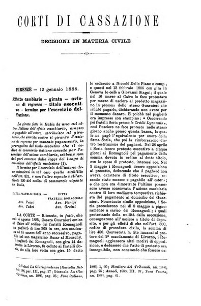 Annali della giurisprudenza italiana raccolta generale delle decisioni delle Corti di cassazione e d'appello in materia civile, criminale, commerciale, di diritto pubblico e amministrativo, e di procedura civile e penale