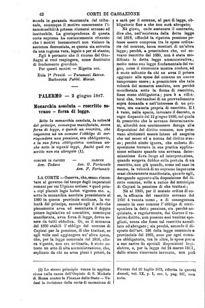 Annali della giurisprudenza italiana raccolta generale delle decisioni delle Corti di cassazione e d'appello in materia civile, criminale, commerciale, di diritto pubblico e amministrativo, e di procedura civile e penale