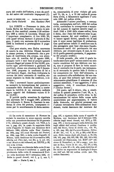 Annali della giurisprudenza italiana raccolta generale delle decisioni delle Corti di cassazione e d'appello in materia civile, criminale, commerciale, di diritto pubblico e amministrativo, e di procedura civile e penale