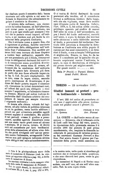 Annali della giurisprudenza italiana raccolta generale delle decisioni delle Corti di cassazione e d'appello in materia civile, criminale, commerciale, di diritto pubblico e amministrativo, e di procedura civile e penale