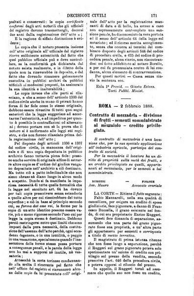 Annali della giurisprudenza italiana raccolta generale delle decisioni delle Corti di cassazione e d'appello in materia civile, criminale, commerciale, di diritto pubblico e amministrativo, e di procedura civile e penale