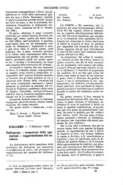 Annali della giurisprudenza italiana raccolta generale delle decisioni delle Corti di cassazione e d'appello in materia civile, criminale, commerciale, di diritto pubblico e amministrativo, e di procedura civile e penale