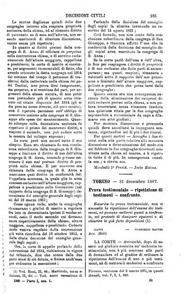 Annali della giurisprudenza italiana raccolta generale delle decisioni delle Corti di cassazione e d'appello in materia civile, criminale, commerciale, di diritto pubblico e amministrativo, e di procedura civile e penale