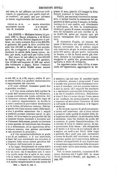 Annali della giurisprudenza italiana raccolta generale delle decisioni delle Corti di cassazione e d'appello in materia civile, criminale, commerciale, di diritto pubblico e amministrativo, e di procedura civile e penale