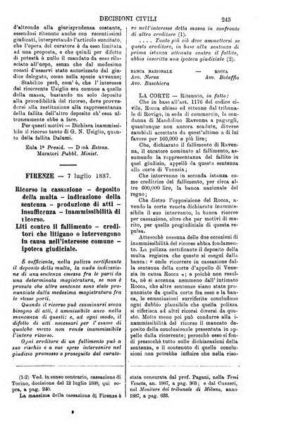 Annali della giurisprudenza italiana raccolta generale delle decisioni delle Corti di cassazione e d'appello in materia civile, criminale, commerciale, di diritto pubblico e amministrativo, e di procedura civile e penale