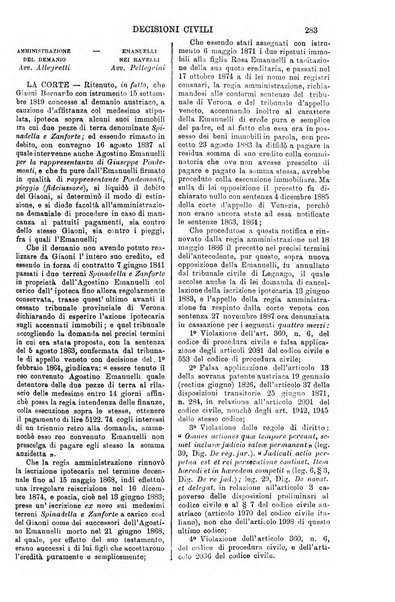 Annali della giurisprudenza italiana raccolta generale delle decisioni delle Corti di cassazione e d'appello in materia civile, criminale, commerciale, di diritto pubblico e amministrativo, e di procedura civile e penale