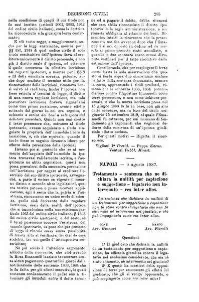 Annali della giurisprudenza italiana raccolta generale delle decisioni delle Corti di cassazione e d'appello in materia civile, criminale, commerciale, di diritto pubblico e amministrativo, e di procedura civile e penale