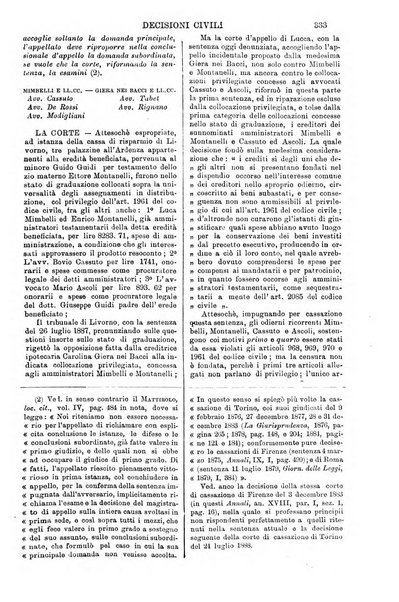 Annali della giurisprudenza italiana raccolta generale delle decisioni delle Corti di cassazione e d'appello in materia civile, criminale, commerciale, di diritto pubblico e amministrativo, e di procedura civile e penale