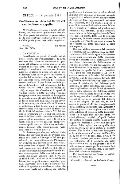 Annali della giurisprudenza italiana raccolta generale delle decisioni delle Corti di cassazione e d'appello in materia civile, criminale, commerciale, di diritto pubblico e amministrativo, e di procedura civile e penale