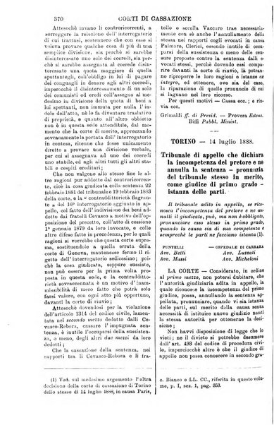 Annali della giurisprudenza italiana raccolta generale delle decisioni delle Corti di cassazione e d'appello in materia civile, criminale, commerciale, di diritto pubblico e amministrativo, e di procedura civile e penale