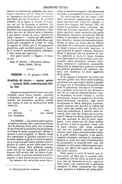 Annali della giurisprudenza italiana raccolta generale delle decisioni delle Corti di cassazione e d'appello in materia civile, criminale, commerciale, di diritto pubblico e amministrativo, e di procedura civile e penale