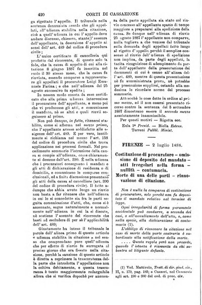 Annali della giurisprudenza italiana raccolta generale delle decisioni delle Corti di cassazione e d'appello in materia civile, criminale, commerciale, di diritto pubblico e amministrativo, e di procedura civile e penale