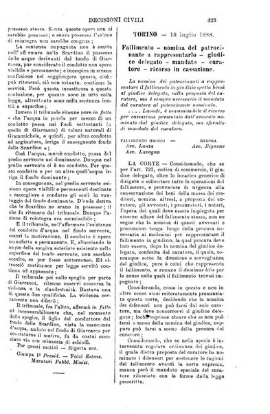 Annali della giurisprudenza italiana raccolta generale delle decisioni delle Corti di cassazione e d'appello in materia civile, criminale, commerciale, di diritto pubblico e amministrativo, e di procedura civile e penale