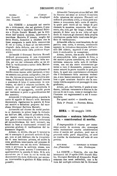 Annali della giurisprudenza italiana raccolta generale delle decisioni delle Corti di cassazione e d'appello in materia civile, criminale, commerciale, di diritto pubblico e amministrativo, e di procedura civile e penale