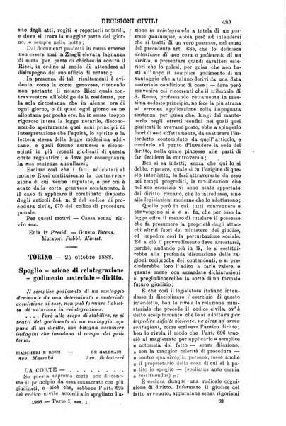 Annali della giurisprudenza italiana raccolta generale delle decisioni delle Corti di cassazione e d'appello in materia civile, criminale, commerciale, di diritto pubblico e amministrativo, e di procedura civile e penale