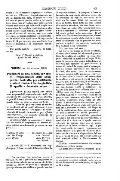 Annali della giurisprudenza italiana raccolta generale delle decisioni delle Corti di cassazione e d'appello in materia civile, criminale, commerciale, di diritto pubblico e amministrativo, e di procedura civile e penale