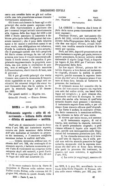 Annali della giurisprudenza italiana raccolta generale delle decisioni delle Corti di cassazione e d'appello in materia civile, criminale, commerciale, di diritto pubblico e amministrativo, e di procedura civile e penale