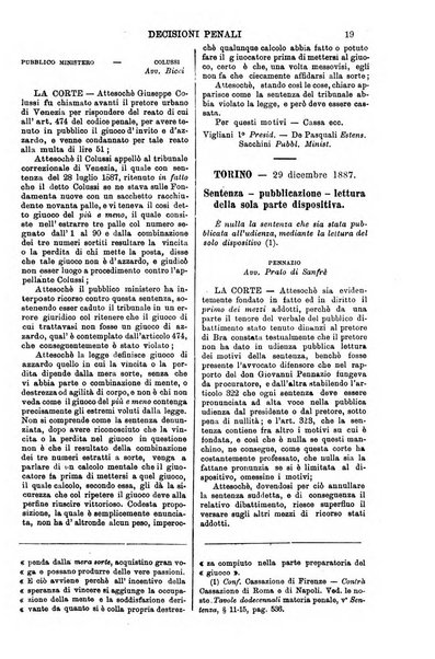 Annali della giurisprudenza italiana raccolta generale delle decisioni delle Corti di cassazione e d'appello in materia civile, criminale, commerciale, di diritto pubblico e amministrativo, e di procedura civile e penale