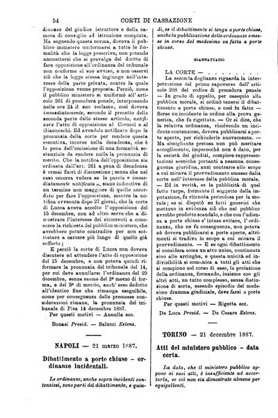 Annali della giurisprudenza italiana raccolta generale delle decisioni delle Corti di cassazione e d'appello in materia civile, criminale, commerciale, di diritto pubblico e amministrativo, e di procedura civile e penale