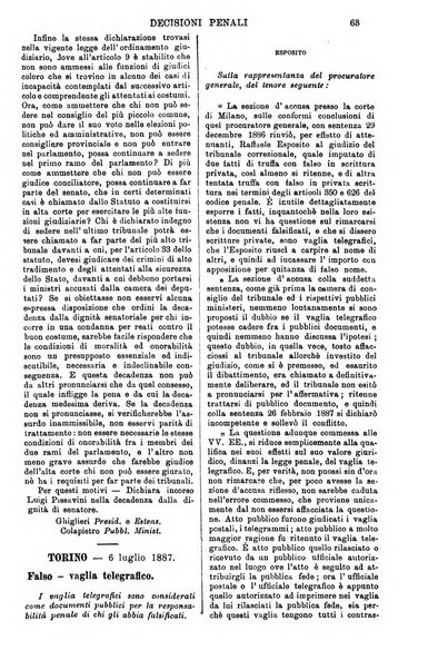 Annali della giurisprudenza italiana raccolta generale delle decisioni delle Corti di cassazione e d'appello in materia civile, criminale, commerciale, di diritto pubblico e amministrativo, e di procedura civile e penale