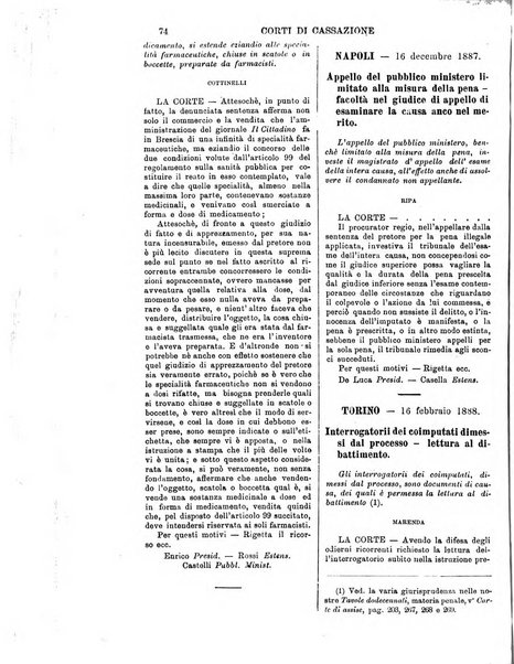 Annali della giurisprudenza italiana raccolta generale delle decisioni delle Corti di cassazione e d'appello in materia civile, criminale, commerciale, di diritto pubblico e amministrativo, e di procedura civile e penale