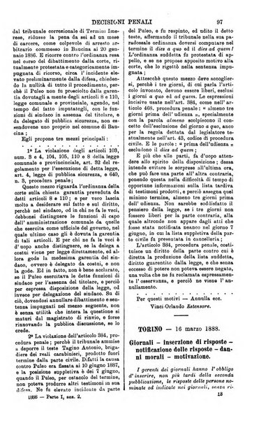 Annali della giurisprudenza italiana raccolta generale delle decisioni delle Corti di cassazione e d'appello in materia civile, criminale, commerciale, di diritto pubblico e amministrativo, e di procedura civile e penale