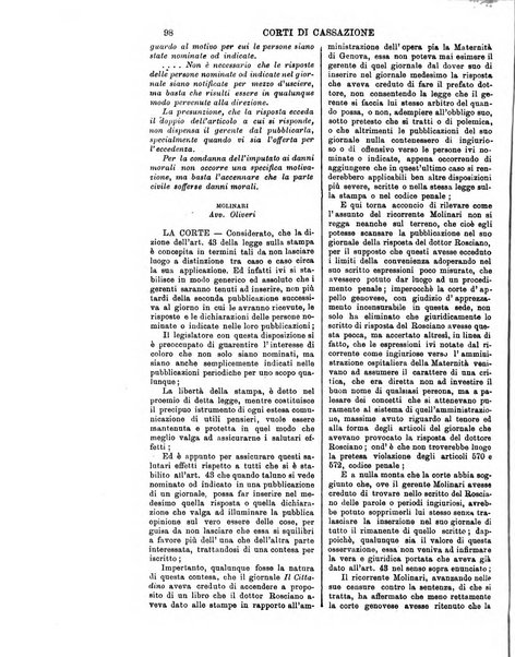 Annali della giurisprudenza italiana raccolta generale delle decisioni delle Corti di cassazione e d'appello in materia civile, criminale, commerciale, di diritto pubblico e amministrativo, e di procedura civile e penale