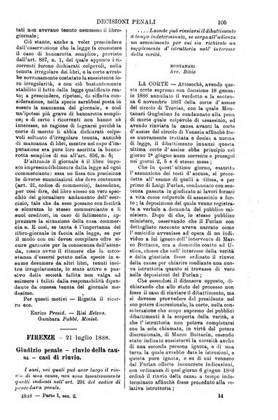 Annali della giurisprudenza italiana raccolta generale delle decisioni delle Corti di cassazione e d'appello in materia civile, criminale, commerciale, di diritto pubblico e amministrativo, e di procedura civile e penale