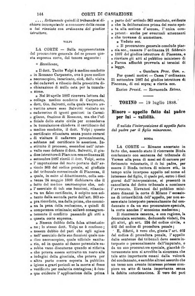 Annali della giurisprudenza italiana raccolta generale delle decisioni delle Corti di cassazione e d'appello in materia civile, criminale, commerciale, di diritto pubblico e amministrativo, e di procedura civile e penale