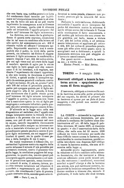 Annali della giurisprudenza italiana raccolta generale delle decisioni delle Corti di cassazione e d'appello in materia civile, criminale, commerciale, di diritto pubblico e amministrativo, e di procedura civile e penale