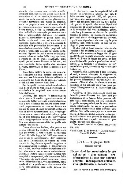 Annali della giurisprudenza italiana raccolta generale delle decisioni delle Corti di cassazione e d'appello in materia civile, criminale, commerciale, di diritto pubblico e amministrativo, e di procedura civile e penale