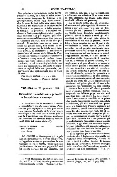 Annali della giurisprudenza italiana raccolta generale delle decisioni delle Corti di cassazione e d'appello in materia civile, criminale, commerciale, di diritto pubblico e amministrativo, e di procedura civile e penale