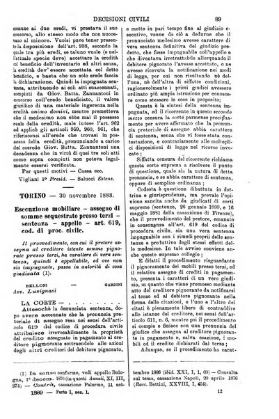 Annali della giurisprudenza italiana raccolta generale delle decisioni delle Corti di cassazione e d'appello in materia civile, criminale, commerciale, di diritto pubblico e amministrativo, e di procedura civile e penale