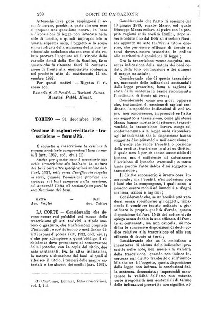 Annali della giurisprudenza italiana raccolta generale delle decisioni delle Corti di cassazione e d'appello in materia civile, criminale, commerciale, di diritto pubblico e amministrativo, e di procedura civile e penale