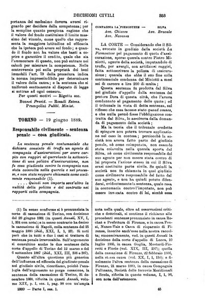 Annali della giurisprudenza italiana raccolta generale delle decisioni delle Corti di cassazione e d'appello in materia civile, criminale, commerciale, di diritto pubblico e amministrativo, e di procedura civile e penale