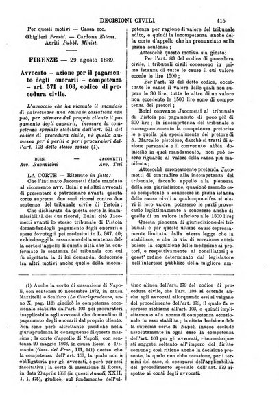 Annali della giurisprudenza italiana raccolta generale delle decisioni delle Corti di cassazione e d'appello in materia civile, criminale, commerciale, di diritto pubblico e amministrativo, e di procedura civile e penale