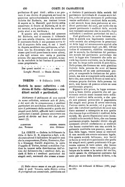 Annali della giurisprudenza italiana raccolta generale delle decisioni delle Corti di cassazione e d'appello in materia civile, criminale, commerciale, di diritto pubblico e amministrativo, e di procedura civile e penale