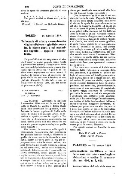 Annali della giurisprudenza italiana raccolta generale delle decisioni delle Corti di cassazione e d'appello in materia civile, criminale, commerciale, di diritto pubblico e amministrativo, e di procedura civile e penale