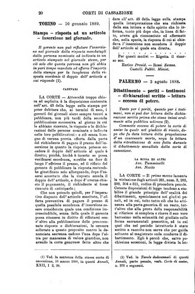 Annali della giurisprudenza italiana raccolta generale delle decisioni delle Corti di cassazione e d'appello in materia civile, criminale, commerciale, di diritto pubblico e amministrativo, e di procedura civile e penale