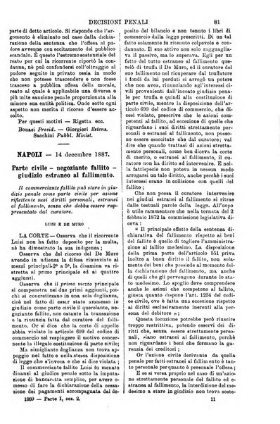 Annali della giurisprudenza italiana raccolta generale delle decisioni delle Corti di cassazione e d'appello in materia civile, criminale, commerciale, di diritto pubblico e amministrativo, e di procedura civile e penale