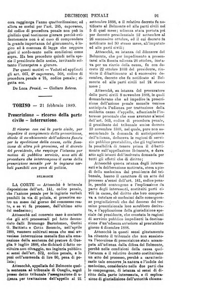 Annali della giurisprudenza italiana raccolta generale delle decisioni delle Corti di cassazione e d'appello in materia civile, criminale, commerciale, di diritto pubblico e amministrativo, e di procedura civile e penale