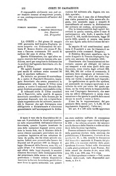 Annali della giurisprudenza italiana raccolta generale delle decisioni delle Corti di cassazione e d'appello in materia civile, criminale, commerciale, di diritto pubblico e amministrativo, e di procedura civile e penale