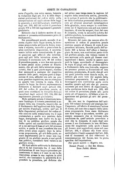 Annali della giurisprudenza italiana raccolta generale delle decisioni delle Corti di cassazione e d'appello in materia civile, criminale, commerciale, di diritto pubblico e amministrativo, e di procedura civile e penale