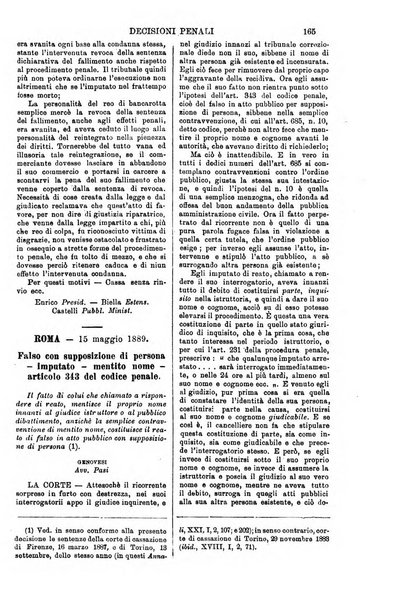 Annali della giurisprudenza italiana raccolta generale delle decisioni delle Corti di cassazione e d'appello in materia civile, criminale, commerciale, di diritto pubblico e amministrativo, e di procedura civile e penale