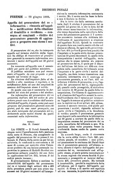 Annali della giurisprudenza italiana raccolta generale delle decisioni delle Corti di cassazione e d'appello in materia civile, criminale, commerciale, di diritto pubblico e amministrativo, e di procedura civile e penale